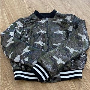 Camouflage bomber jacket from TopShop